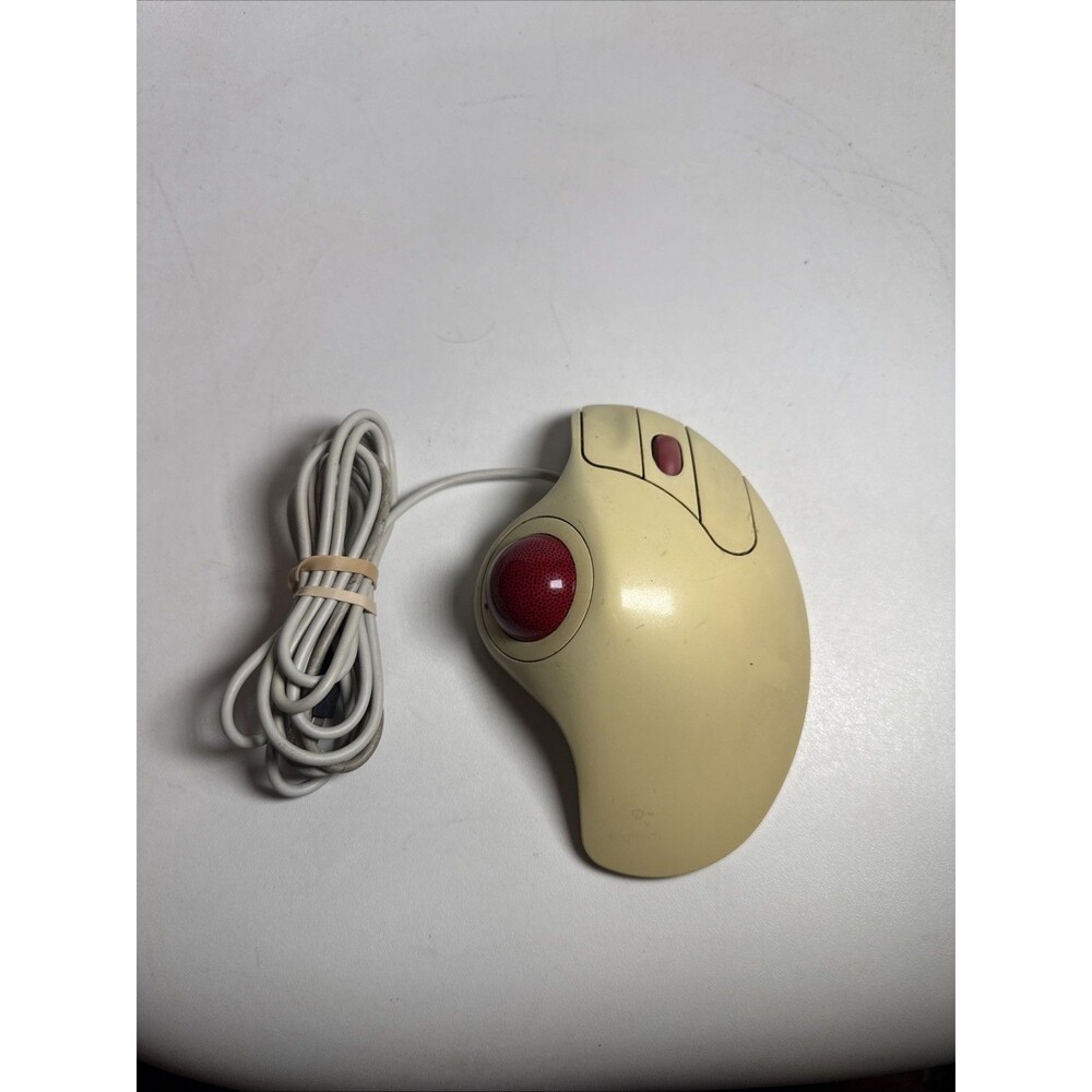 Logitech TrackMan Marble Wheel T-BB13 Trackball Mouse PS/2 USB Adapter Tested